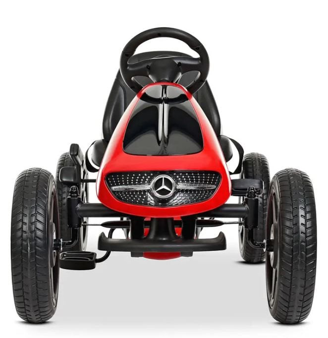 Mercedes-Benz Gokart med pedaler og gummidæk