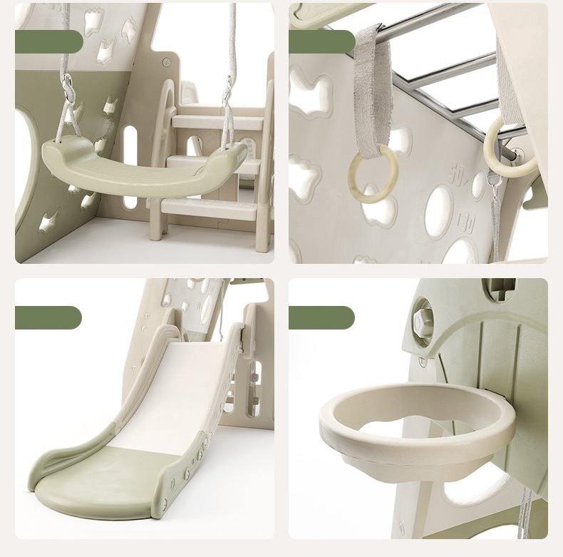 Elitetoys Kids Zone Aktivitetshus med rutsjebane og gynge