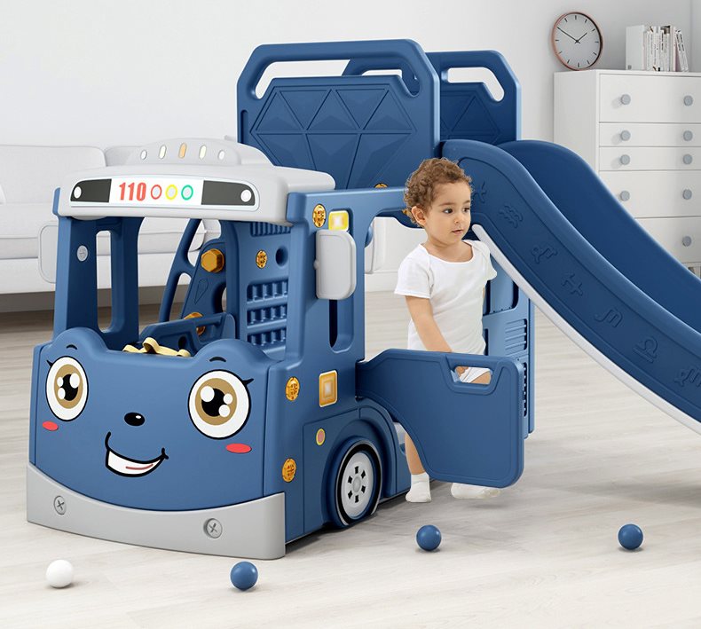 Elitetoys Kids Zone Aktivitetslastbil med rutsjebane og gynge