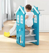 Elitetoys Kids Zone Legehus med rutsjebane, gynge og kurv