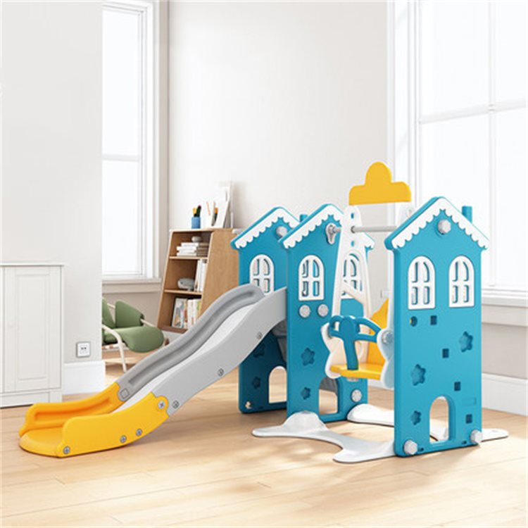 Elitetoys Kids Zone Legehus med rutsjebane, gynge og kurv
