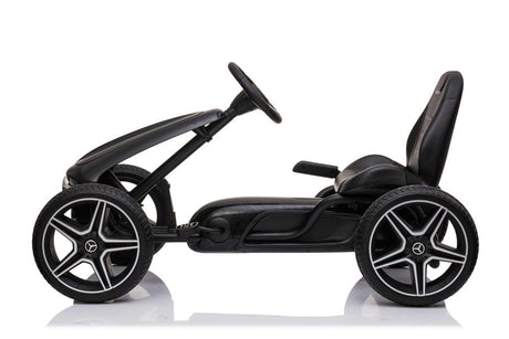 Mercedes-Benz Gokart med gummidæk og justerbart sæde