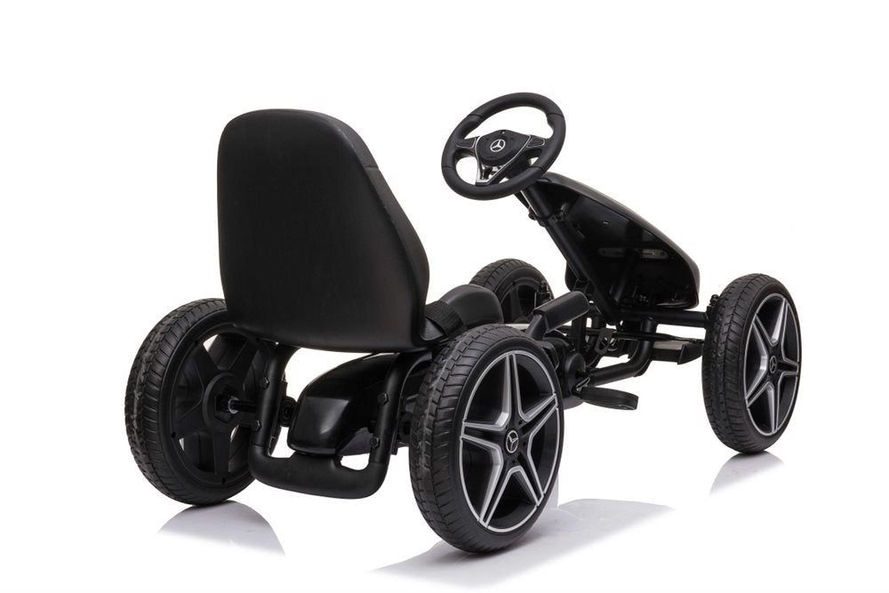 Mercedes-Benz Gokart med gummidæk og justerbart sæde