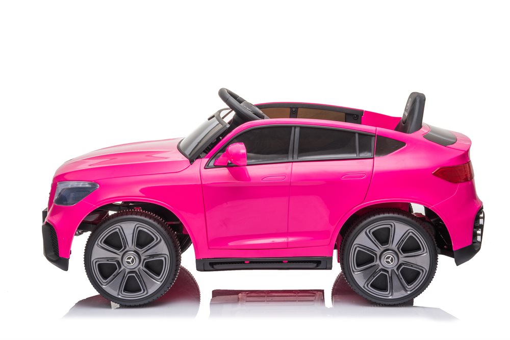 Mercedes GLC Coupé Pink – Elbil til børn, 4x12V med EVA-dæk og lædersæde