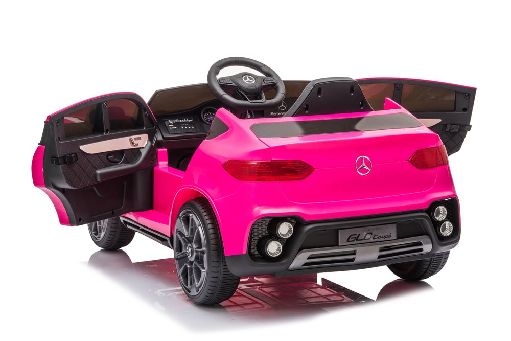 Mercedes GLC Coupé Pink – Elbil til børn, 4x12V med EVA-dæk og lædersæde