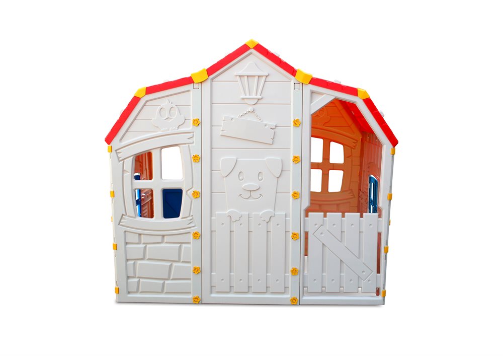 Elitetoys Legehus Fantasy XL med døre, vinduer og altan