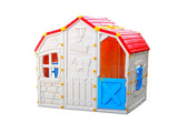Elitetoys Legehus Fantasy XL med døre, vinduer og altan