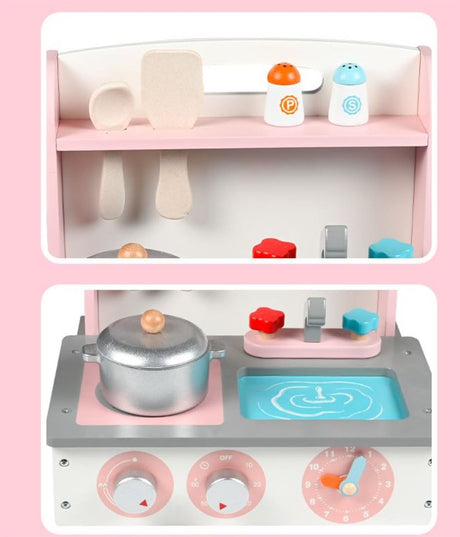 Elitetoys Kids Zone Foldbart Legekøkken – Pink