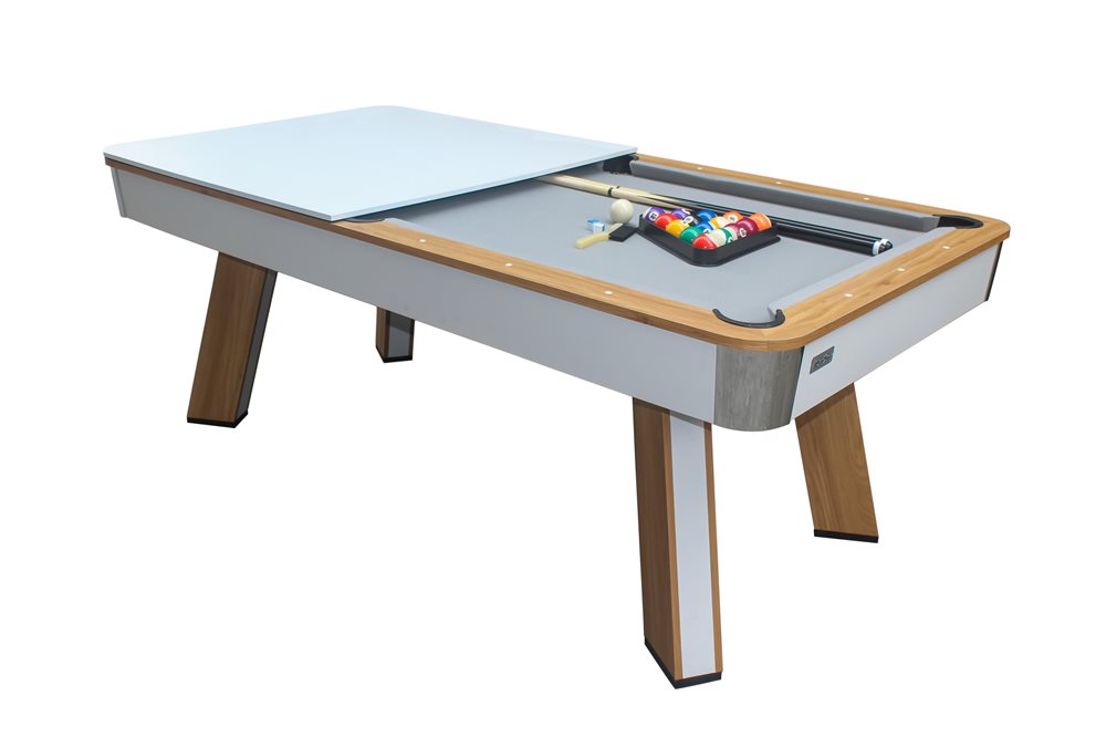 Stanlord Pantheon 7 fod Multibord – Billard, Bordtennis og Spisebord i Hvid