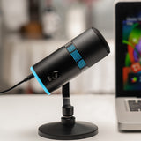 THRONMAX V8 Condenser RGB USB 96KHZ  CAPSULE Microphone, Black