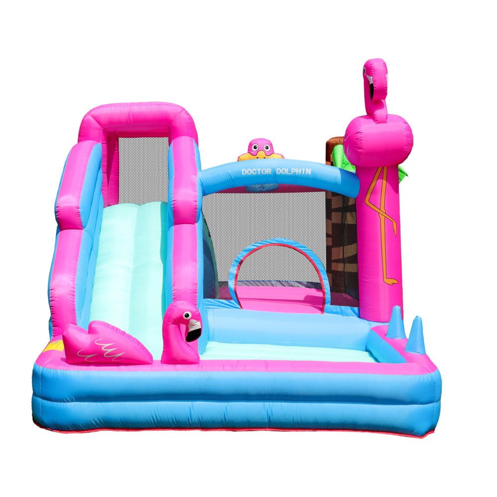 Doctor Dolphin Bounceborg Flamingo inkl. 450W blæser