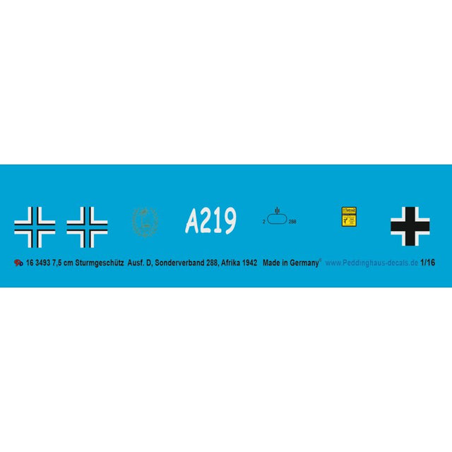 7,5 cm Sturmgeschütz Ausf. D , Sonderverband 288, Afrika 1942
