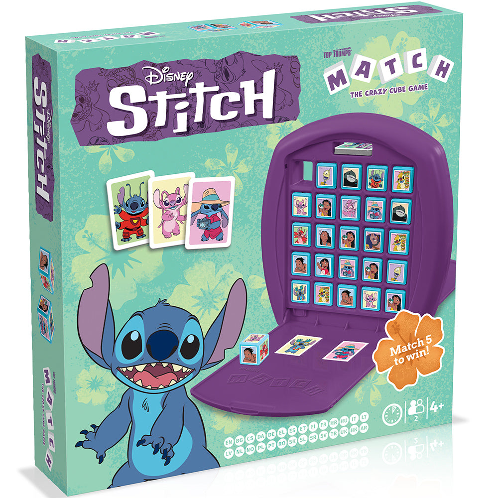 Winning Moves - Lilo &amp; Stitch Top Trumps Match - The Crazy Cube Game New Version