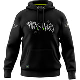Rick and Morty hoodie with logo black, XL