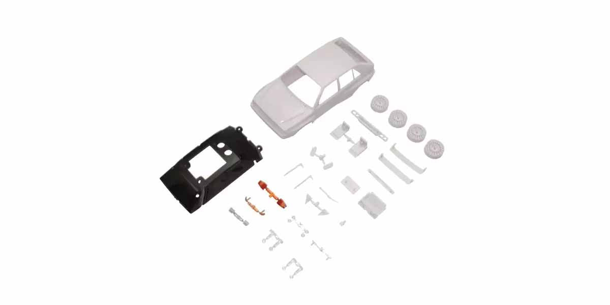 Kyosho Mini-Z Lancia Delta 1992 White Body Set w/4WD Rims