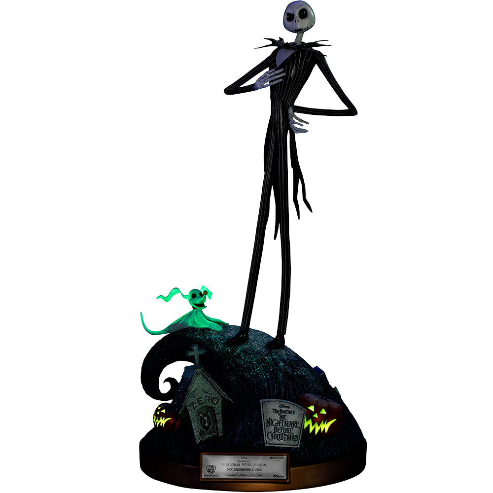 The Nightmare Before Christmas Master Craft Jack Skellington &amp; Zero Statue