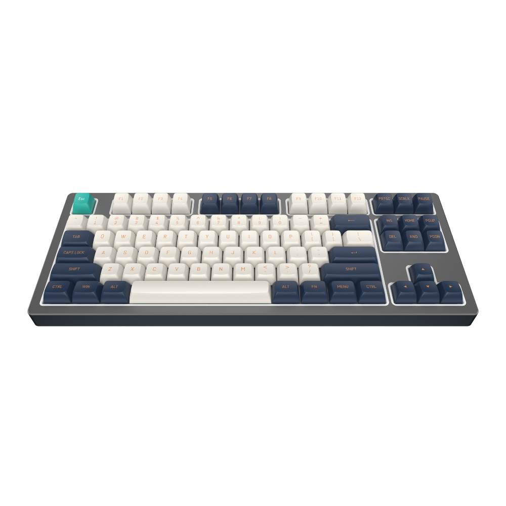 Dark Project / KD87B LTD Aluminum / Black &amp; Cloud Grey - Gateron Cap Teal RGB (ENG)