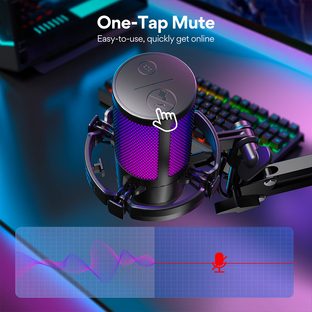 MAONO DGM20S Gamerwave Condenser USB Gaming RGB Microphone