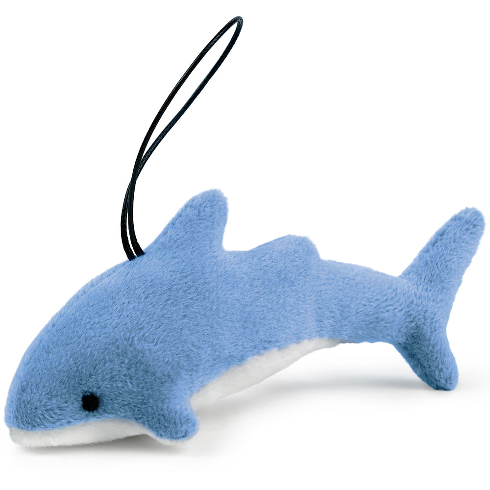 Plush keychain WP MERCHANDISE Shark Nory, 13 cm, blue