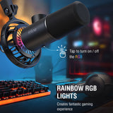 FIFINE K658 Dynamic RGB USB  Microphone, Black