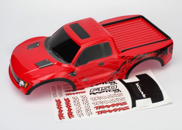 Traxxas 5814R Body, Ford Raptor®, red (painted, decals applied)