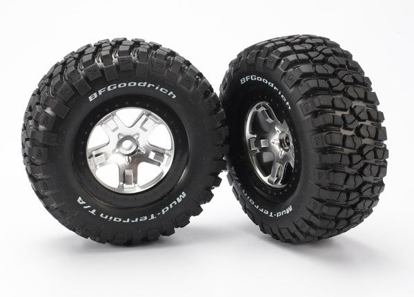 Traxxas 5878 Tires &amp; Wheels, BFGoodrich/SCT, 4WD/2WD Rear (2)