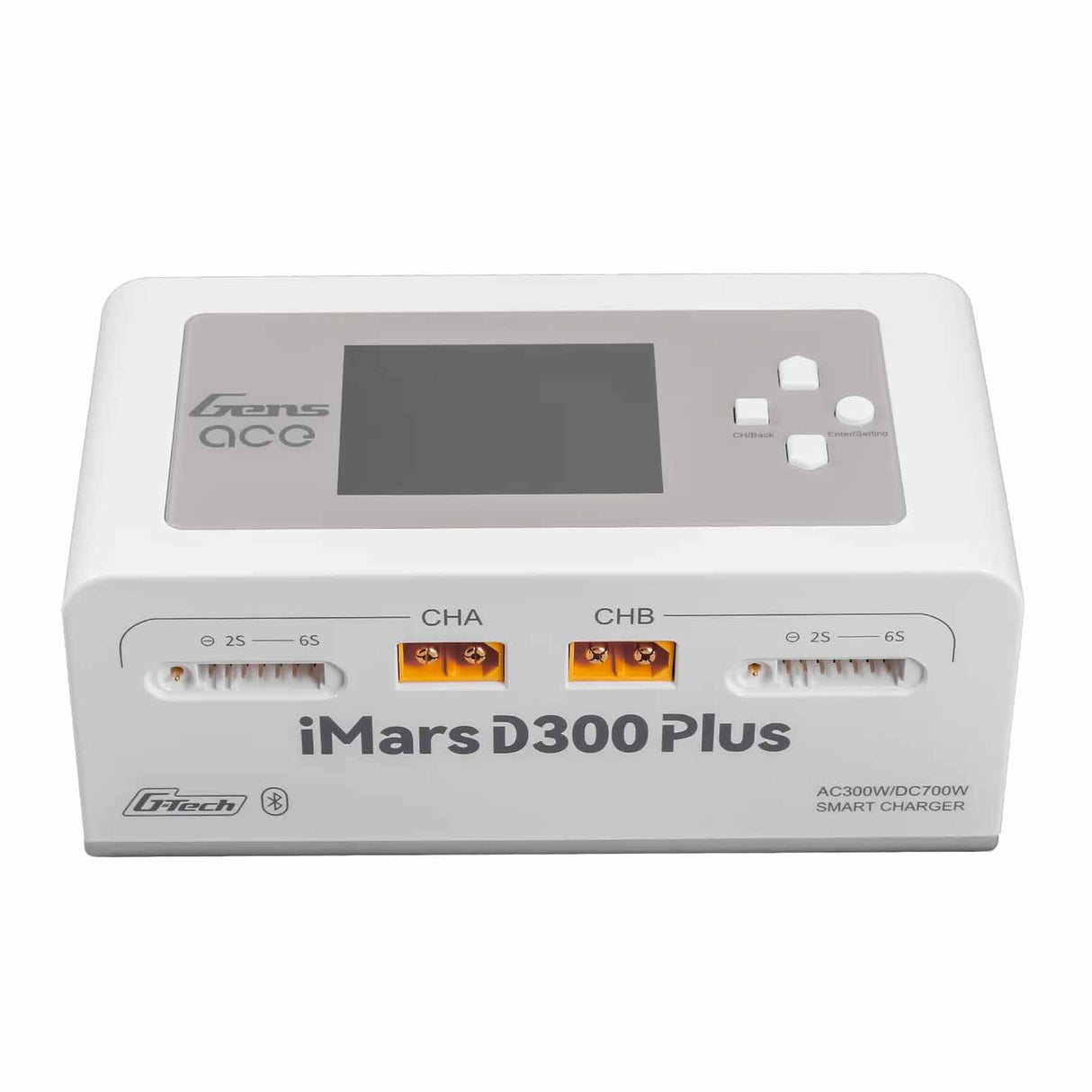 GensAce Charger iMars D300 PLUS Dual Channel (UK) White