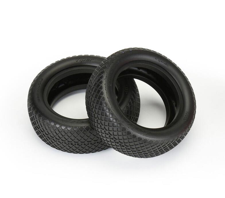 AKA 13332K - Viper 1:10 Buggy Tyre Medium Soft Front 4WD without Insert 2 pcs