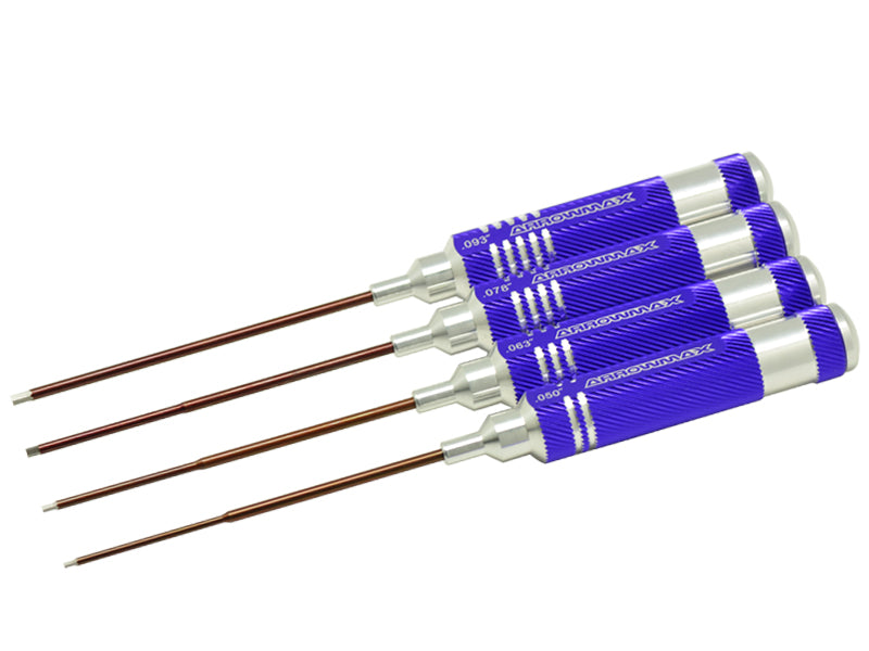 ARROWMAX AM110882 - ALLEN WRENCH SET .050  .063  .078  .093 X 120MM  4PCES