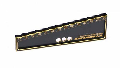 ARROWMAX AM171014 - CHASSIS RIDE HEIGHT GAUGE  FOR 1:8 OFFROAD 30MM BLACK GOLDEN