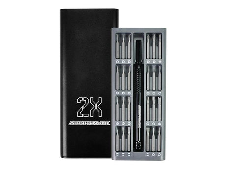 ARROWMAX AM199900 - AM Premium Precision Screwdriver Set With Alu Case 24 in 1 Black