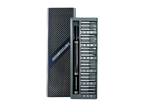 ARROWMAX AM199903 - AM Premium Precision Screwdriver Set With Alu Case 36 in 1 Carbon