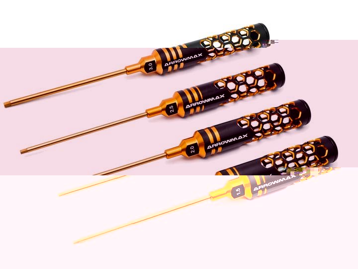 ARROWMAX AM419993 - Allen Wrench Set 1.5  2.0  2.5 & 3.0 X 110mm 4 Aniversary