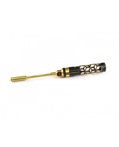 ARROWMAX AM450155BG - NUT DRIVER 5.5 X 100MM BLACK GOLDEN