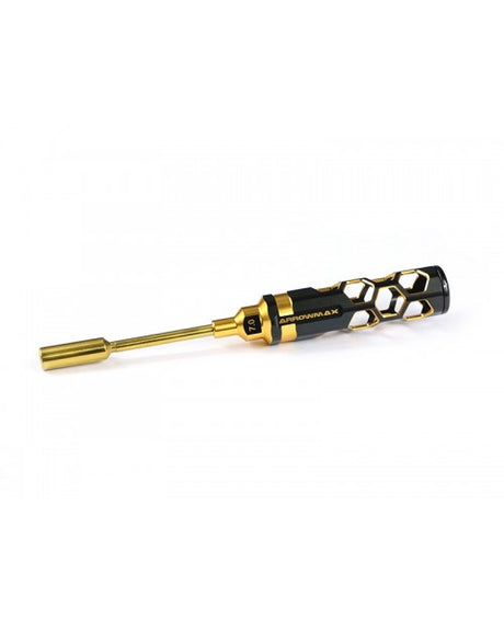 ARROWMAX AM450170BG - NUT DRIVER 7.0 X 100MM BLACK GOLDEN