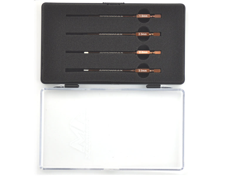 ARROWMAX AM500902 - POWER TOOL TIP SET 4 PIECES WITH PLASTIC CASE