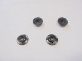 AUTOMODEL AMR-025GM - Serrated Large Diameter 1:10 Aluminium Wheel Nuts 4 Gun Metal