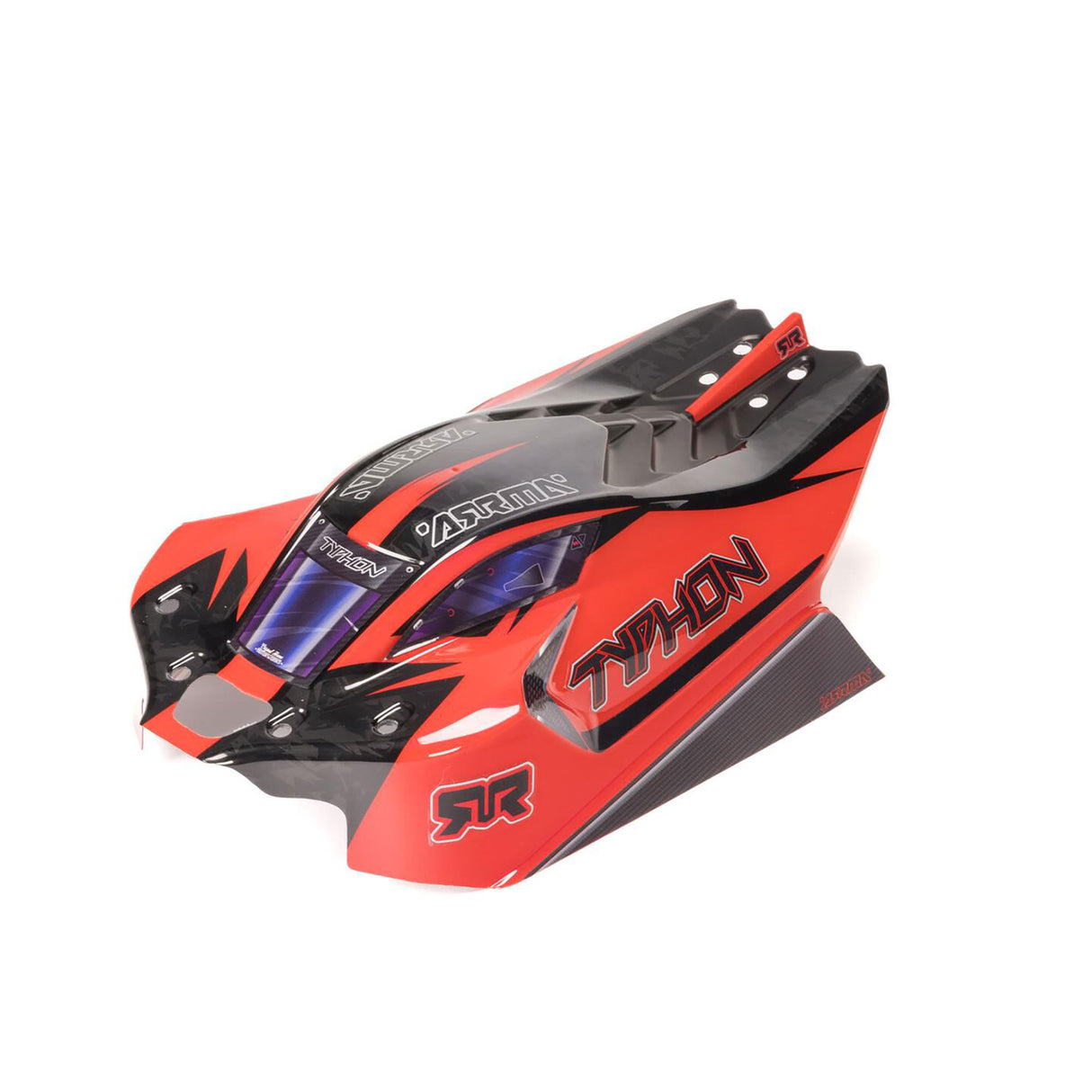 TYPHON 4x4 Clipless Painted Decaled Body (Black)