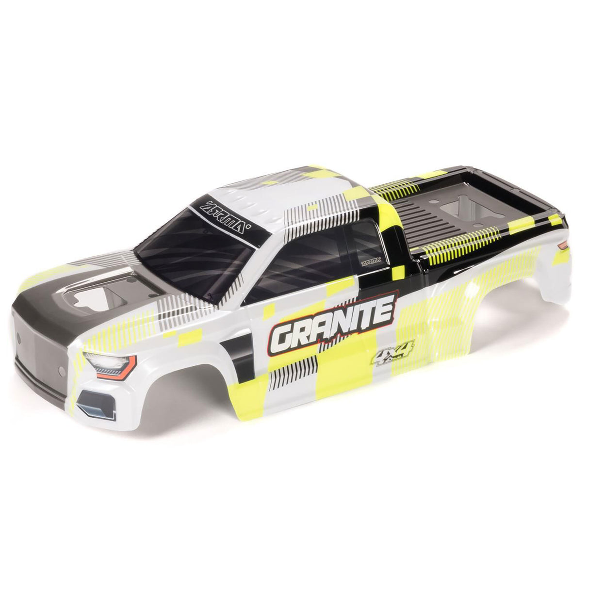 GRANITE 4x4 Clipless Painted Decaled Body (Yellow)