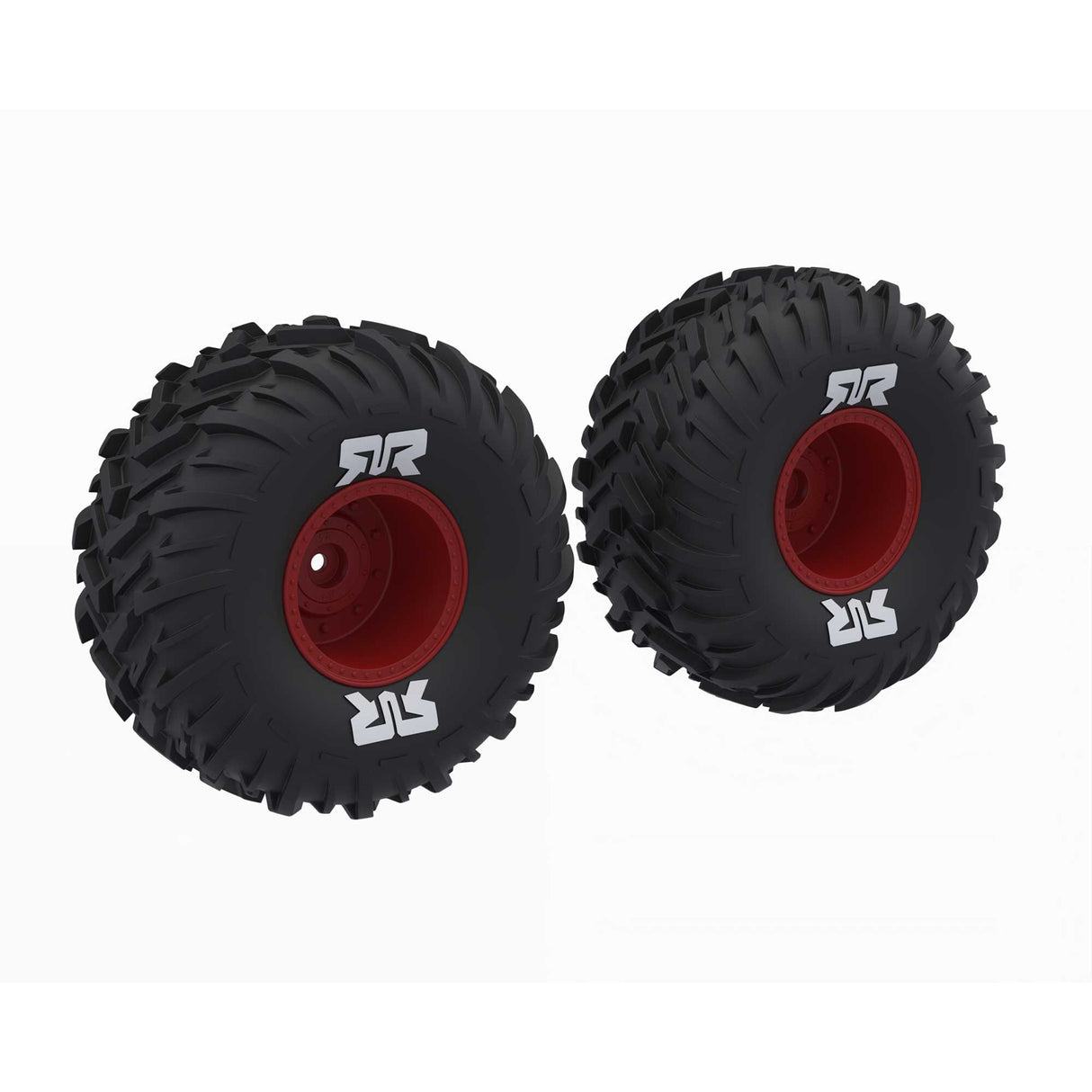 dBoots Cut Chevron MT Tire Set Glued - Red