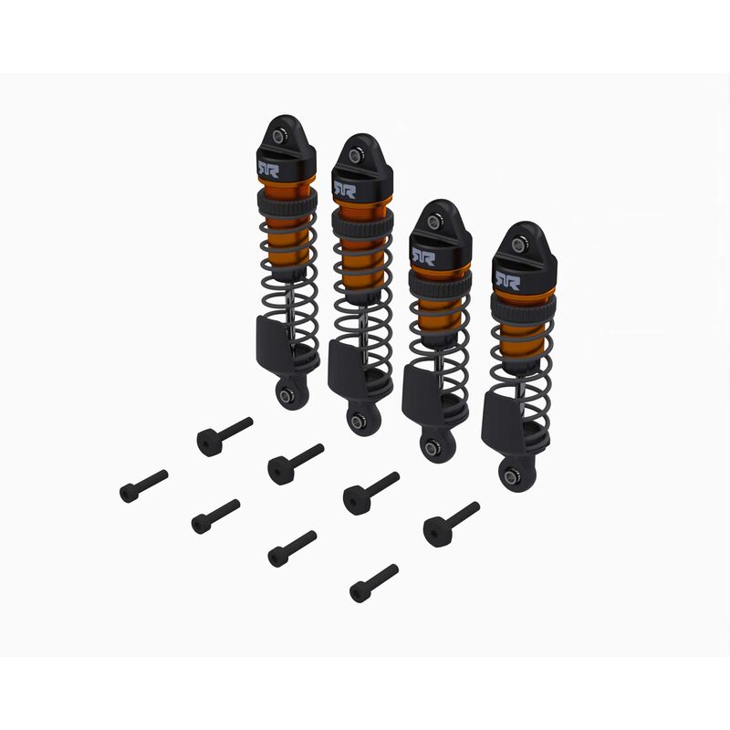 ARRMA Shock Set Front/Rear Assembled 700cSt Oil Orange (4Pcs): MINI