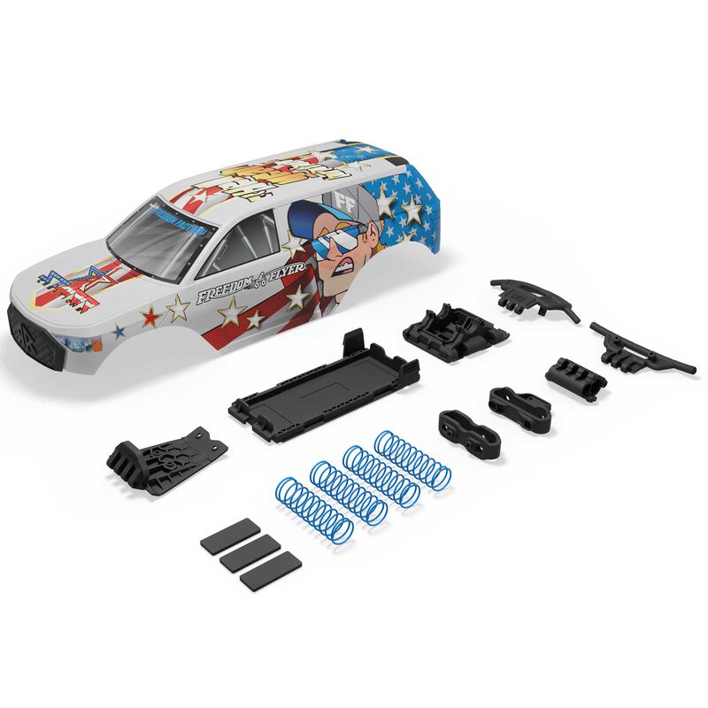ARRMA GORGON Painted Decaled Trimmed Body Set: FREEDOM FLYER