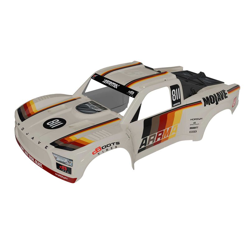 ARRMA MOJAVE 6S BLX Painted Decaled Trimmed Body White