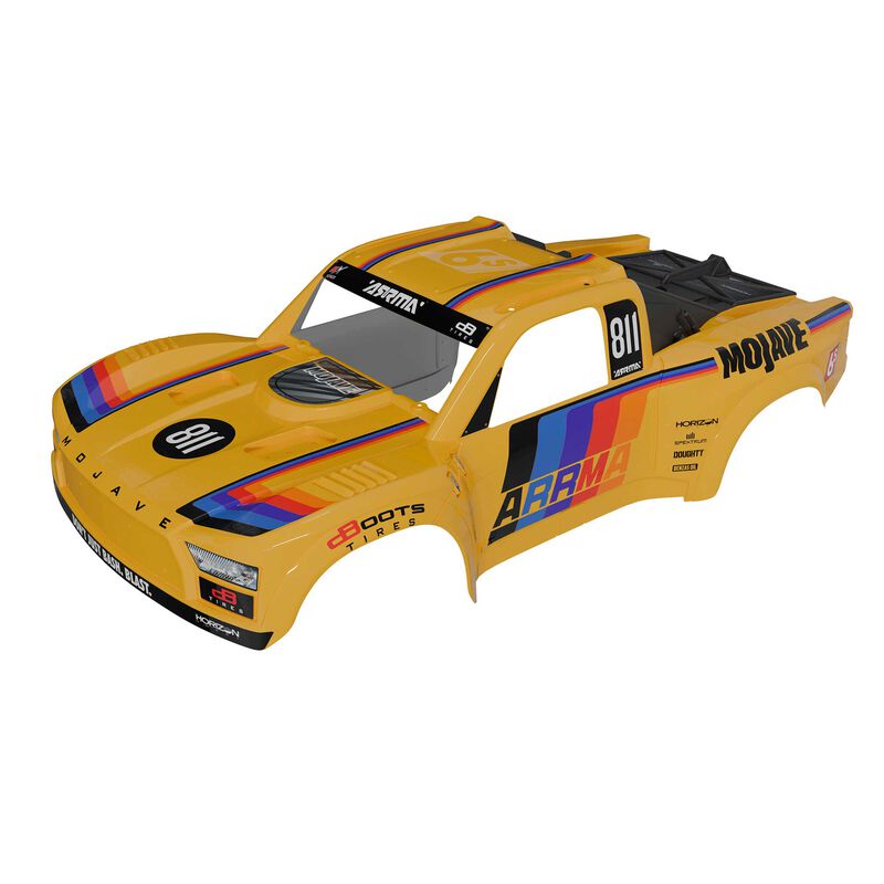 ARRMA MOJAVE 6S BLX Painted Decaled Trimmed Body Yellow