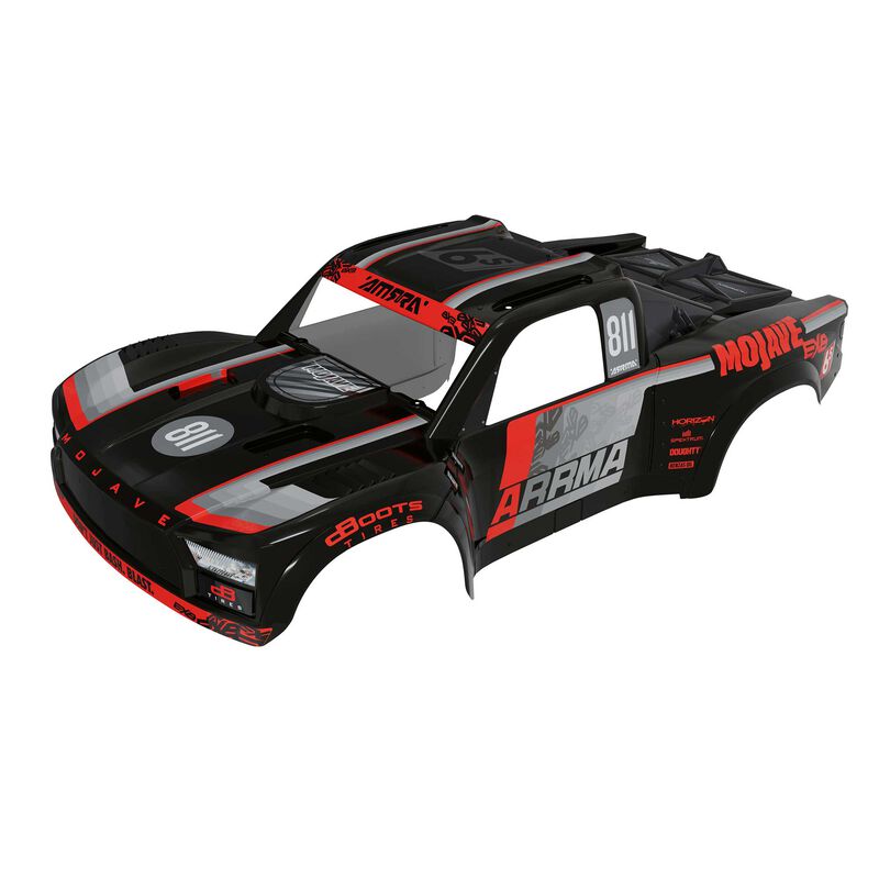 ARRMA MOJAVE 6S EXB Painted Decaled Trimmed Body Black