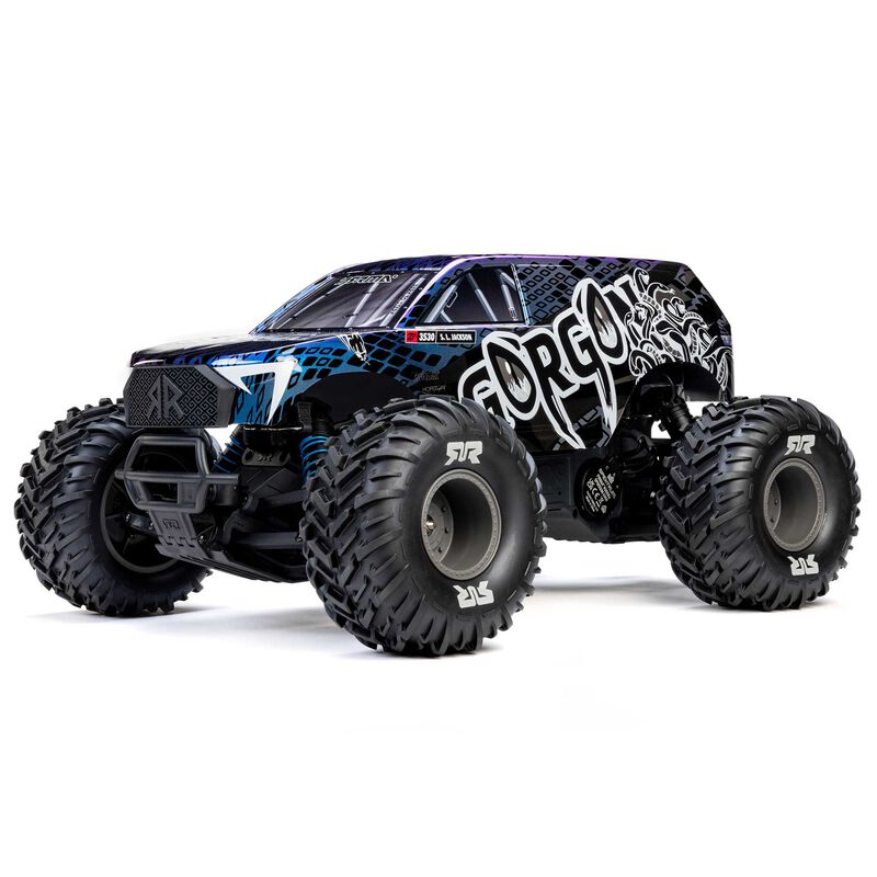 ARRMA 1/10 GORGON 223S 2WD RTR Brushless Monster Truck Blue/Black