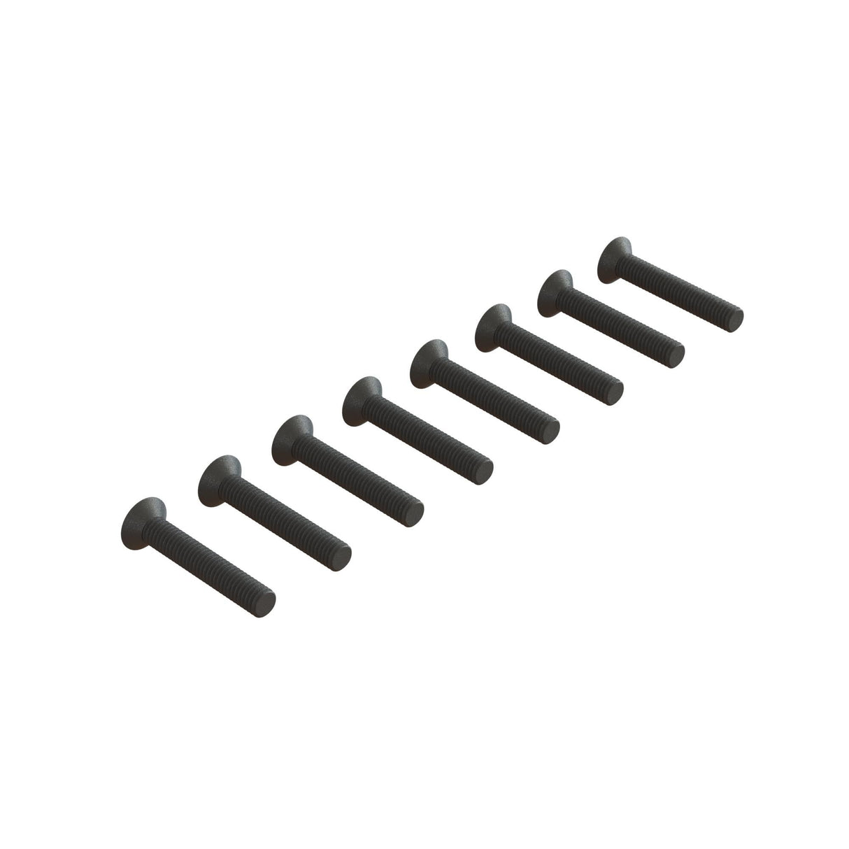 Flat Hex Head Machine Screw M3x18mm (8pcs)