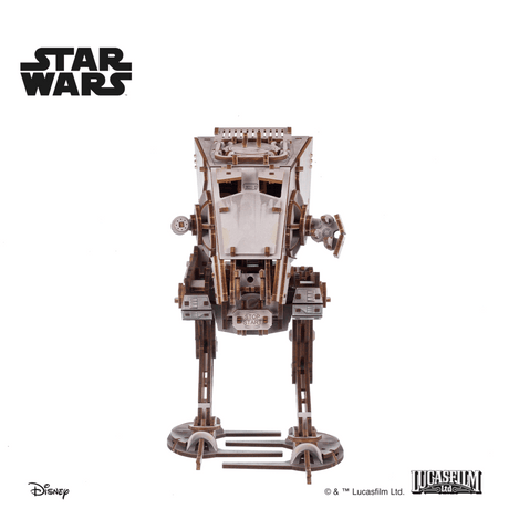 UGEARS Star Wars AT-ST Walker – 3D træbyggesæt med gangmekanisme (370 dele)