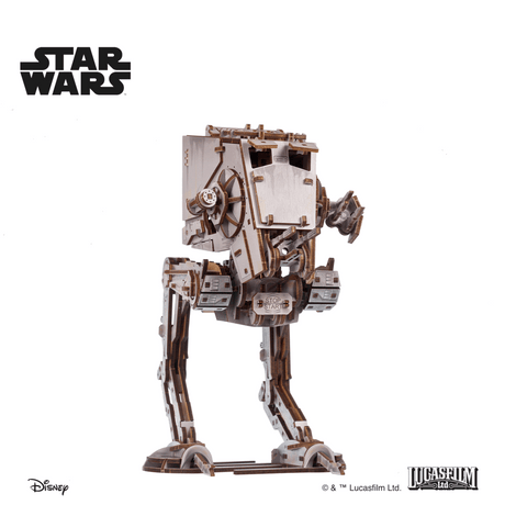 UGEARS Star Wars AT-ST Walker – 3D træbyggesæt med gangmekanisme (370 dele)
