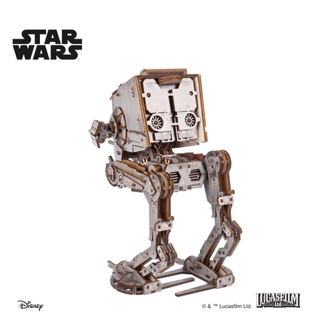 UGEARS Star Wars AT-ST Walker – 3D træbyggesæt med gangmekanisme (370 dele)